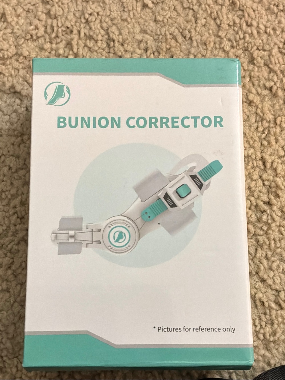 Bunion Corrector Brace - Teal & White - Picture 2 of 3